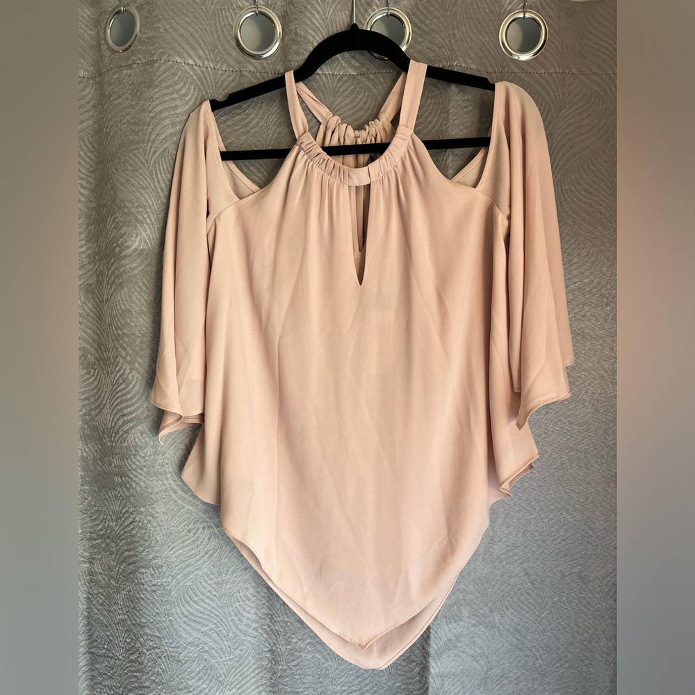 BCBGMaxazria Cold Shoulder Top